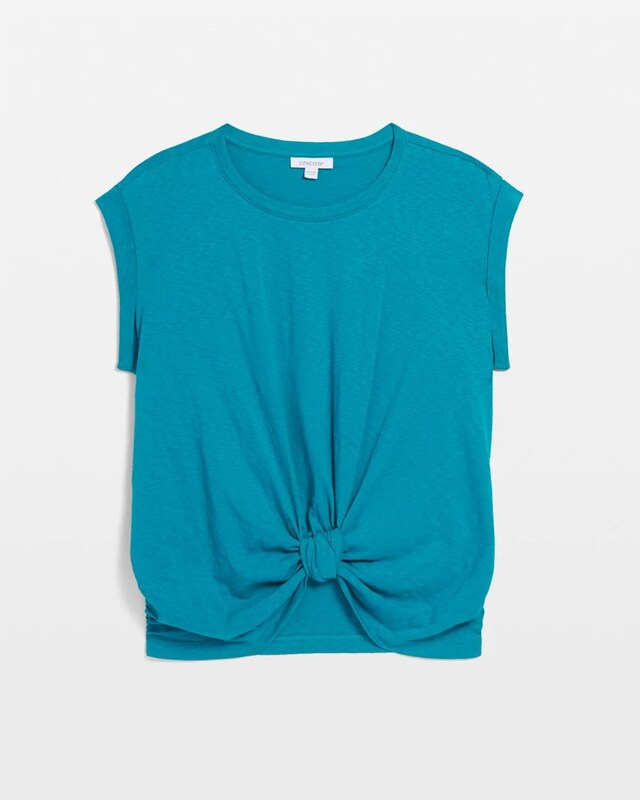 Knot Front Tee - image 5